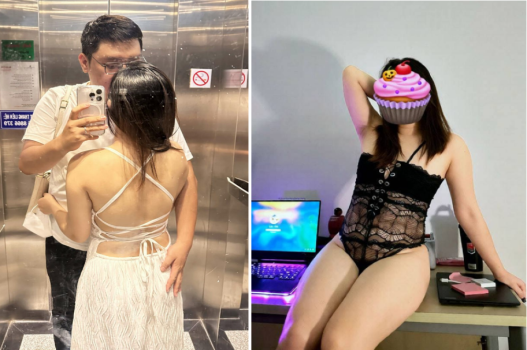 Thư ký body ngon bỏ bê vợ già ở nhà